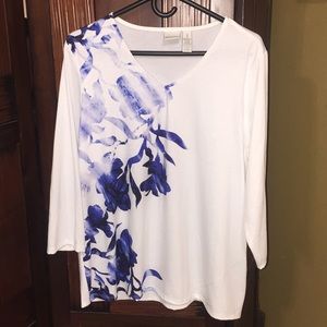 Chico’s Zenergy cotton print shirt SZ 3